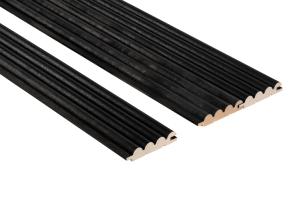 Lamele malowane do sauny/do wnętrz osika SRP Thermory 15x82 kolor czarny