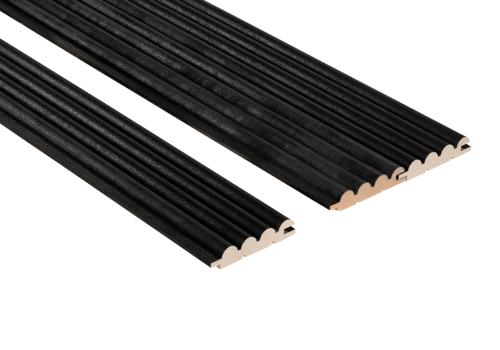 Lamele malowane do sauny/do wnętrz osika SRP Thermory 15x82 kolor czarny