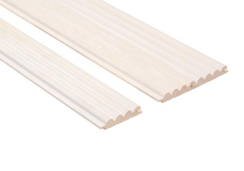 Lamele malowane do sauny/do wnętrz osika SRP Thermory 15x82 klolor biały