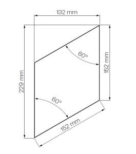 Dekor ścienny RHOMB thermo jesion Thermory 