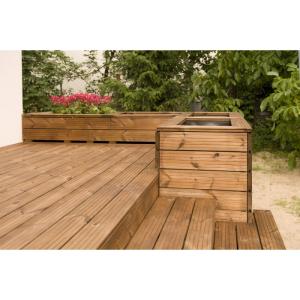Deska tarasowa thermo sosna D30sg Thermory 26x115 kl.A