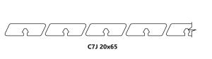 Deska elewacyjna thermo sosna Rhombus C7J Thermory GRAD 20x65 kl.A