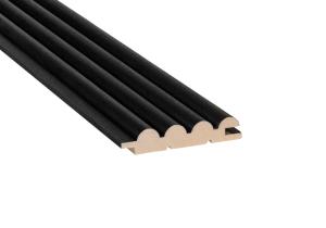 Lamele malowane do sauny/do wnętrz osika SRP Thermory 15x82 kolor czarny
