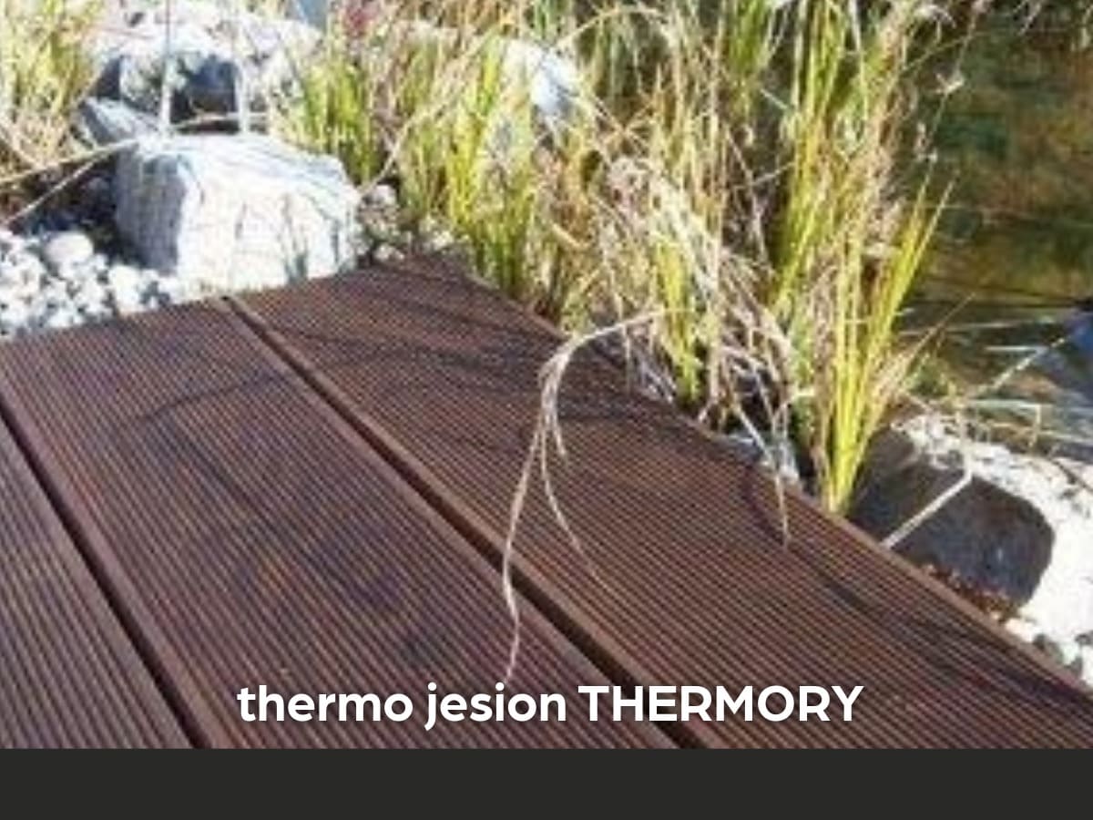 Deska tarasowa thermo jesion THERMORY ryflowana