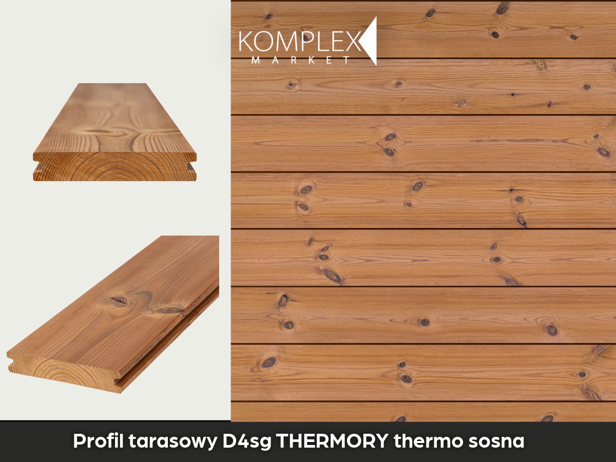 Profil tarasowy D4sg THERMORY thermo sosna