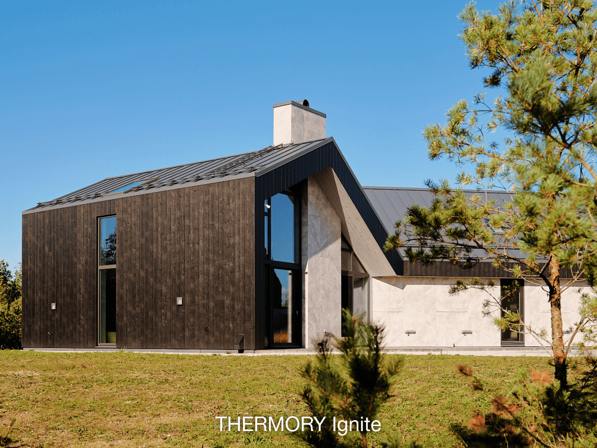 Thermory deski elewacyjne Ignite a 'la drewno opalane