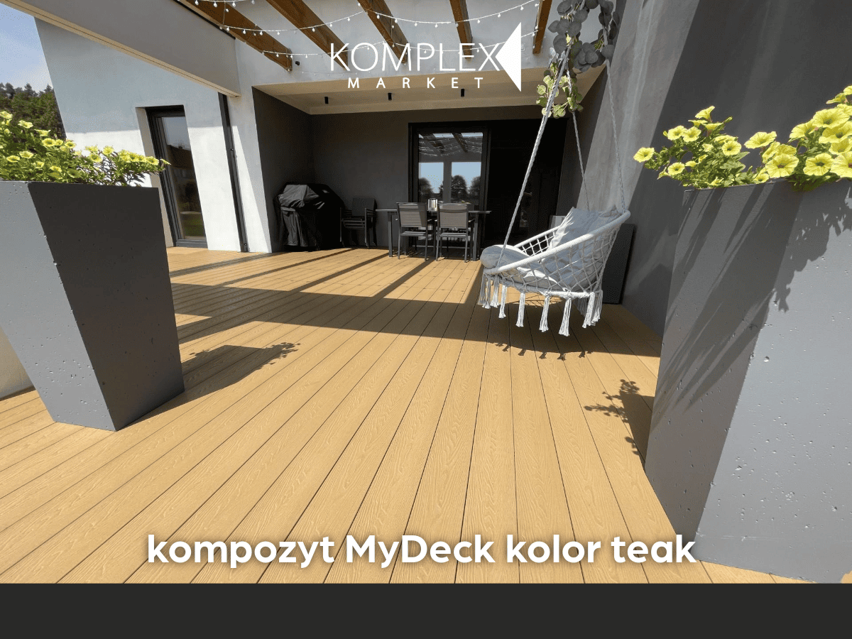 Taras z kompozytu MyDeck kolor teak Komplex Market