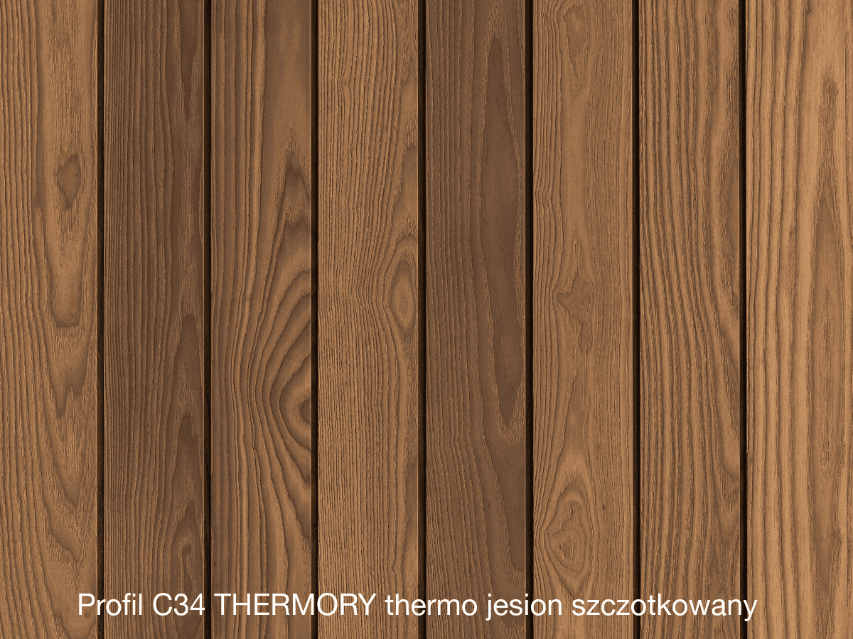 Profil C34 Thermory thermo jesion szczotkowany mix@match