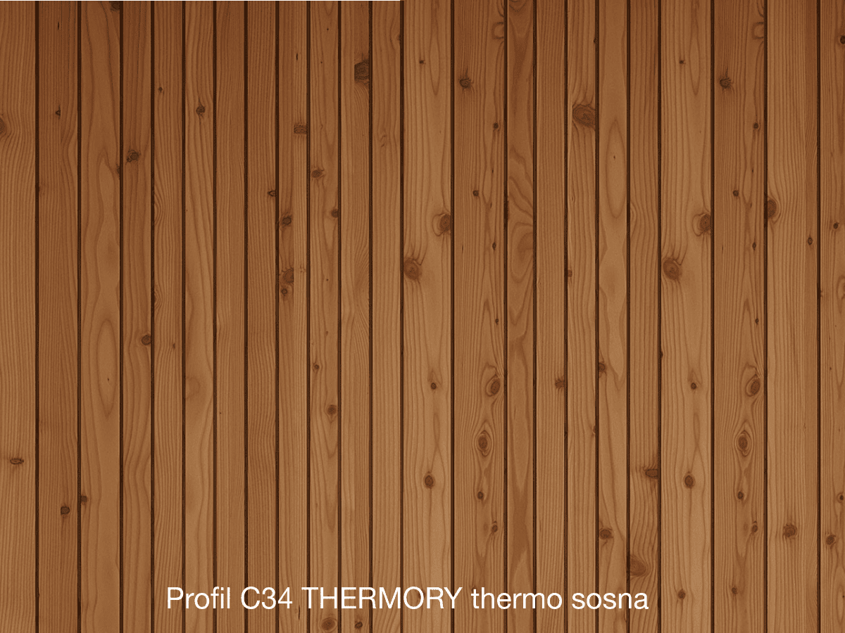 Profil C34 Thermory thermo sosna mix@match