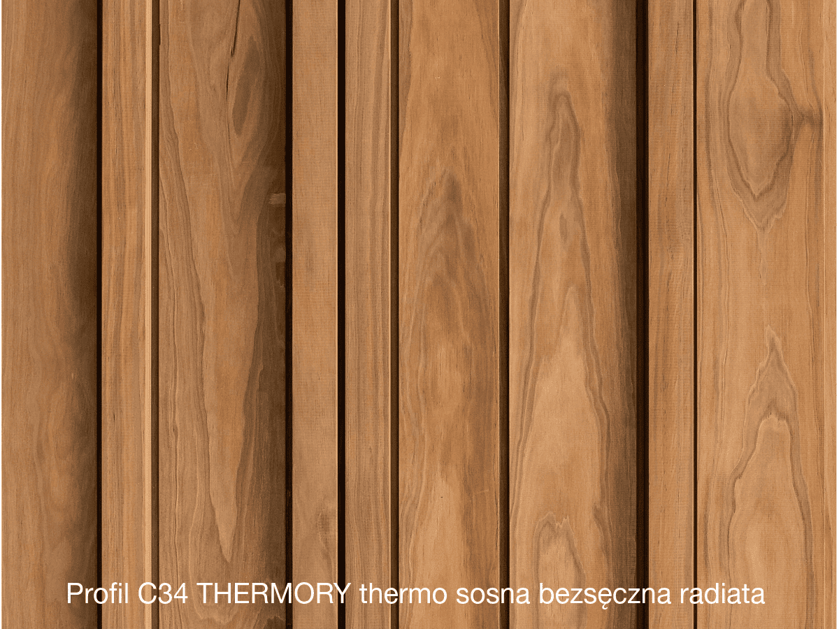 Profil C34 Thermory thermo sosna bezsęczna radiata mix@match