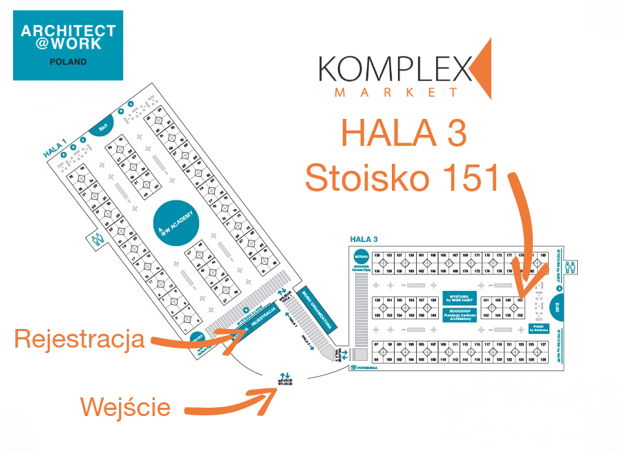 Komplex Market hala 3 stoisko 151 targi Architect@work