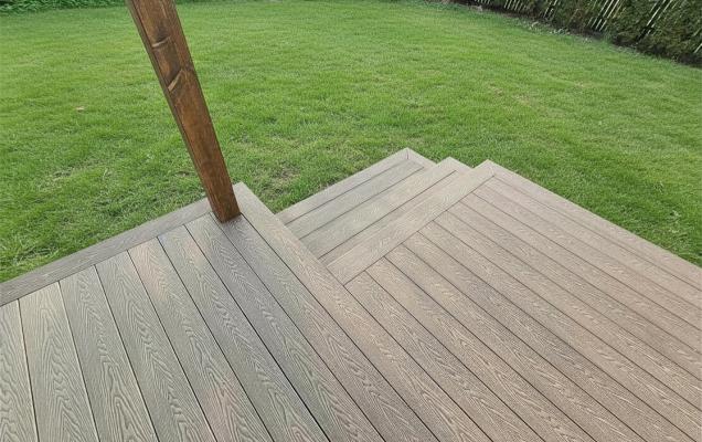 Taras z deski kompozytowej pełnej My Deck w kolorze brąz